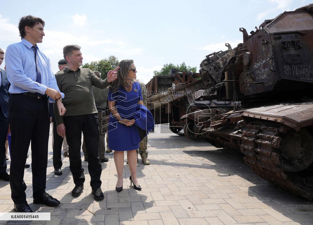 Justin Trudeau Visit To Ukraine - Kyiv