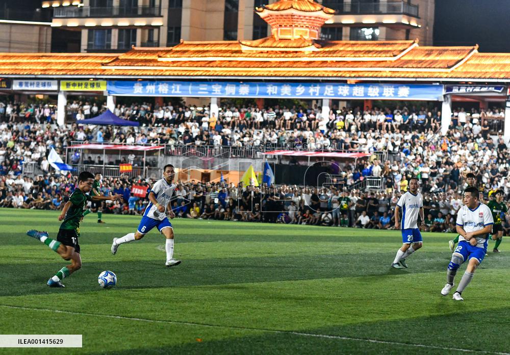 (SP)CHINA-GUIZHOU-RONGJIANG-FOOTBALL-LIFESTYLE(CN)