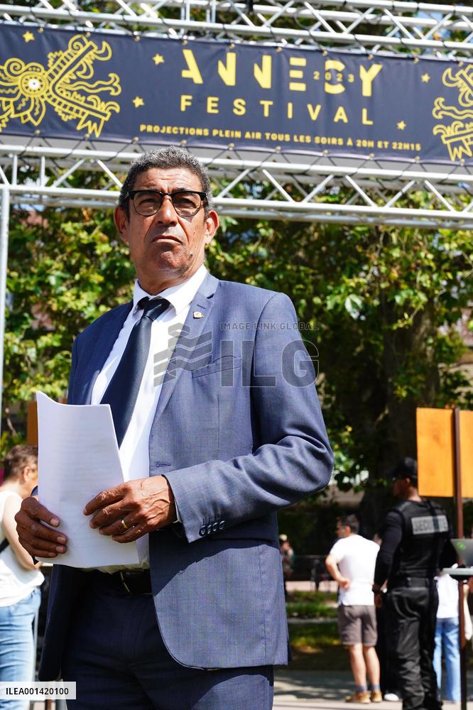 Residents Gather To Pay Tribute To The Victims Of The Attack - Annecy