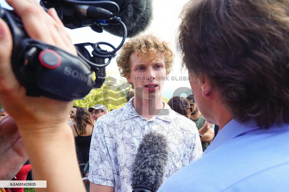 Residents Gather To Pay Tribute To The Victims Of The Attack - Annecy