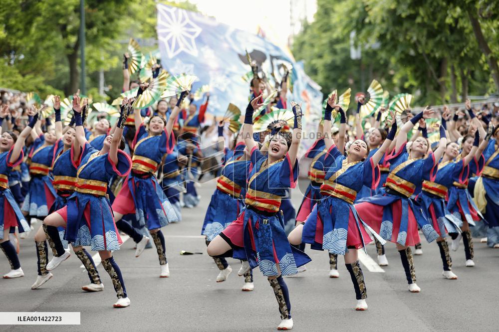 Yosakoi Soran dance festival in Sapporo