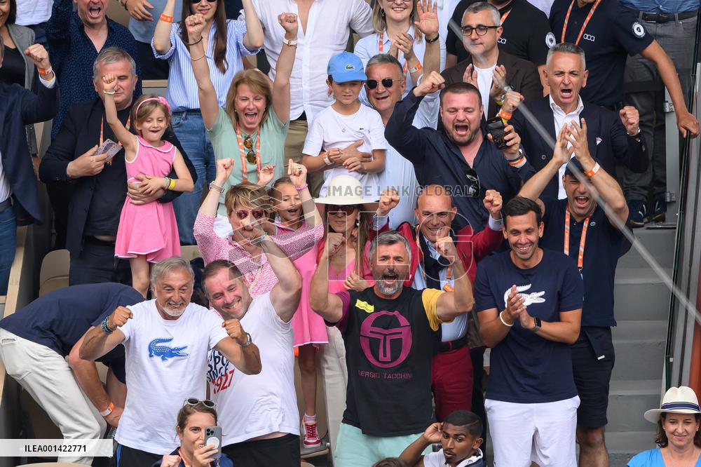 French Open - Novak Djokovic With Family
