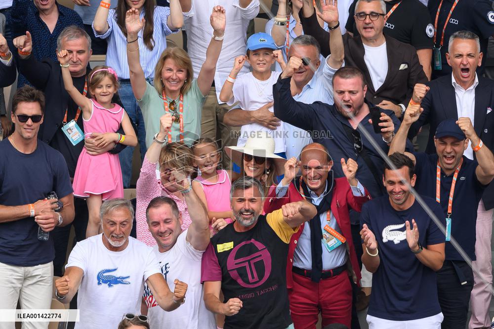 French Open - Novak Djokovic With Family
