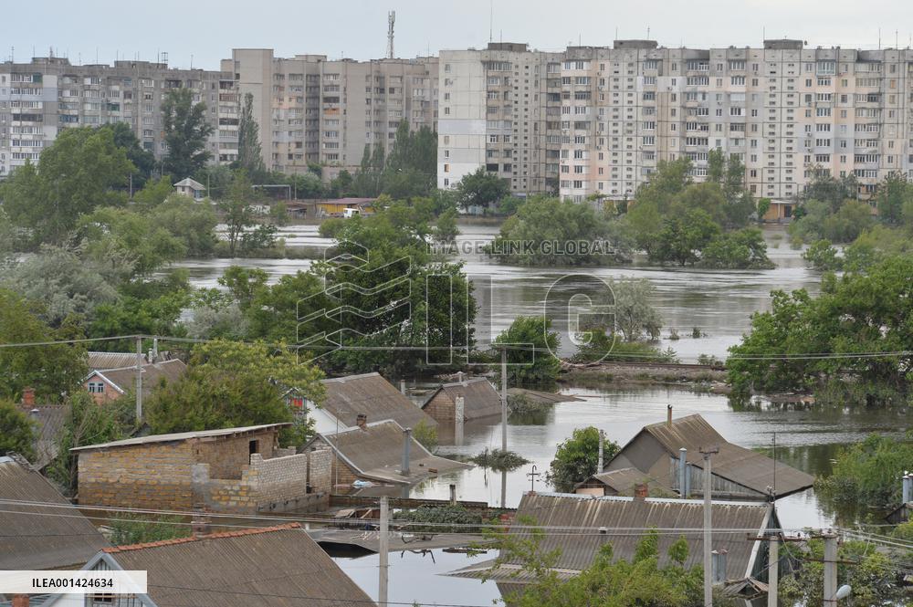 UKRAINE-CRISIS-KAKHOVKA-DAM-COLLAPSE