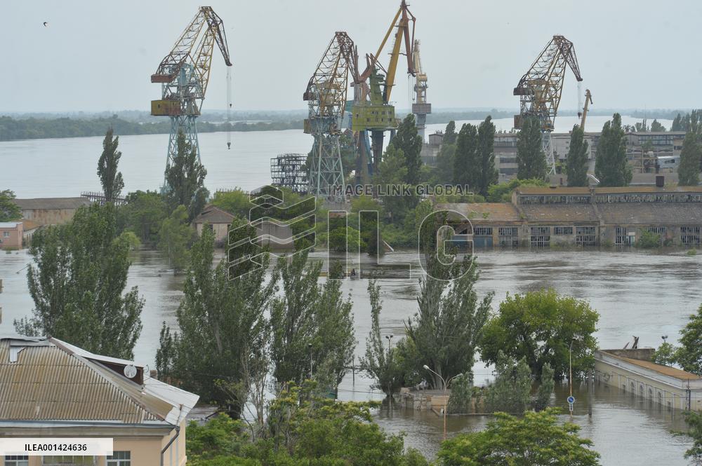 UKRAINE-CRISIS-KAKHOVKA-DAM-COLLAPSE