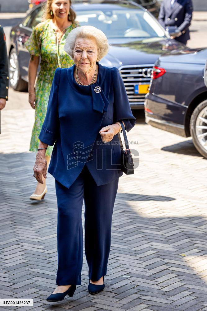 Princess Beatrix at Foundation for Refugee Students UAF - Utrecht