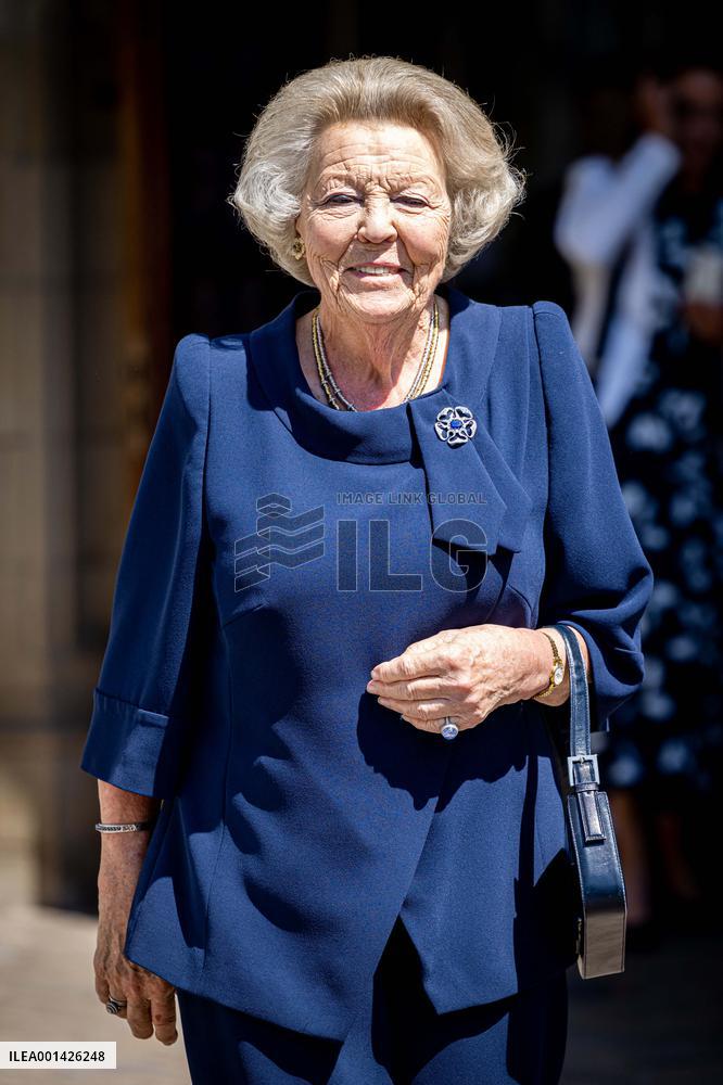 Princess Beatrix at Foundation for Refugee Students UAF - Utrecht