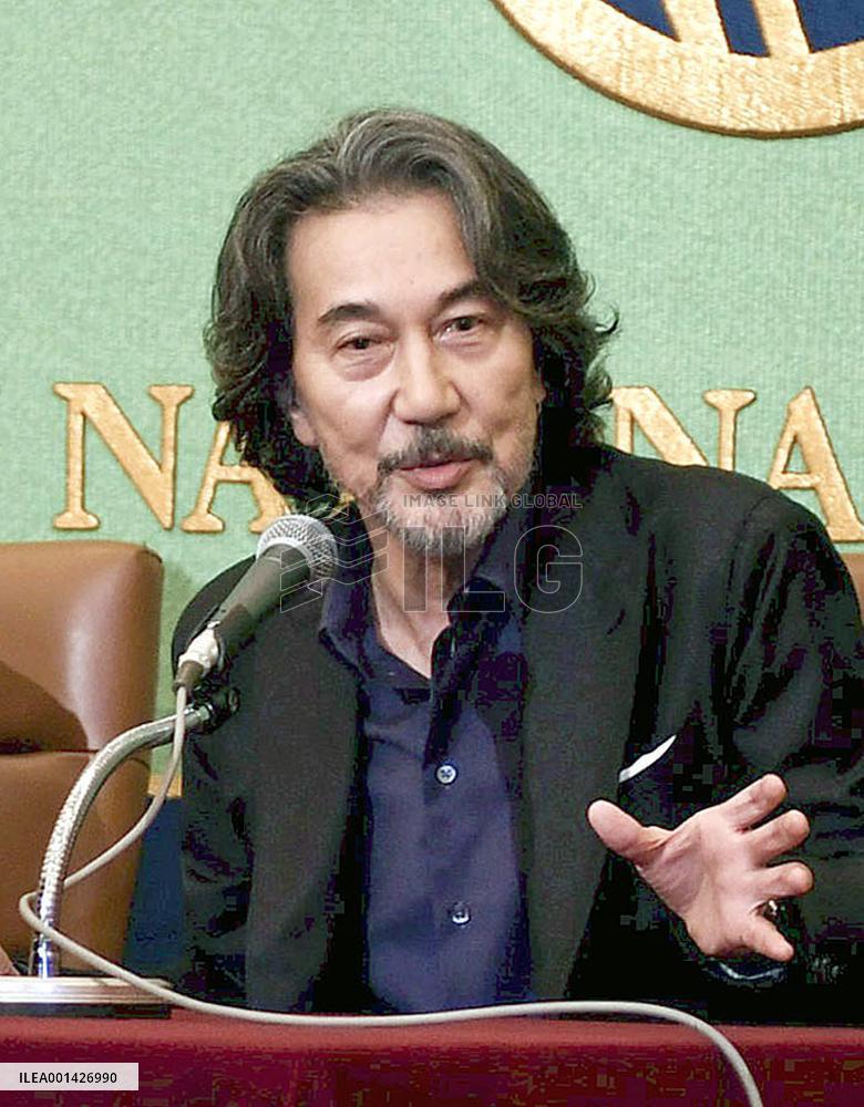 Japan's actor Koji Yakusho at press conference in Tokyo