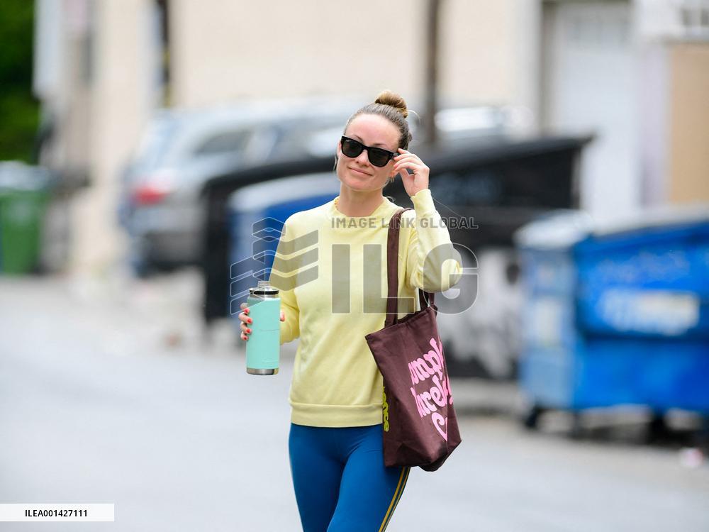 Olivia Wilde Going Out The Gym - LA