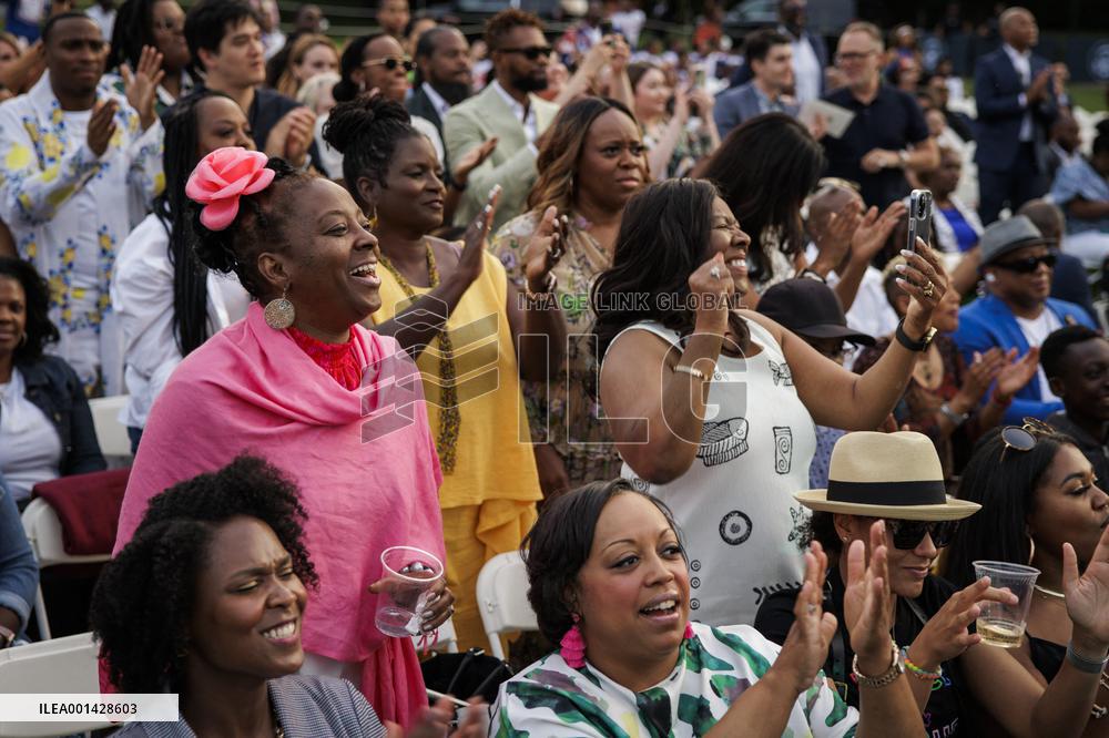DC: President Biden Hosts a Juneteenth Concert on the South Lawn