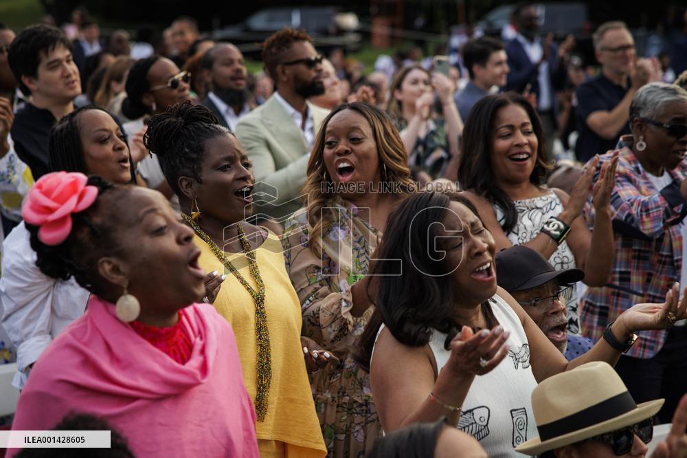 DC: President Biden Hosts a Juneteenth Concert on the South Lawn