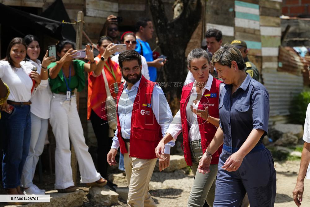 Queen Letizia Visits Colombia On A Cooperation Trip