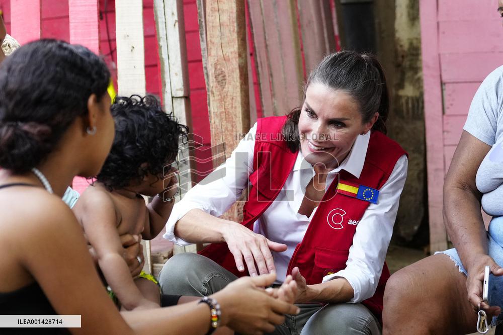 Queen Letizia Visits Colombia On A Cooperation Trip