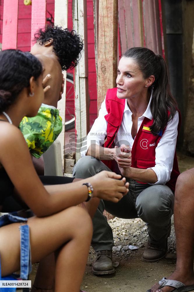 Queen Letizia Visits Colombia On A Cooperation Trip