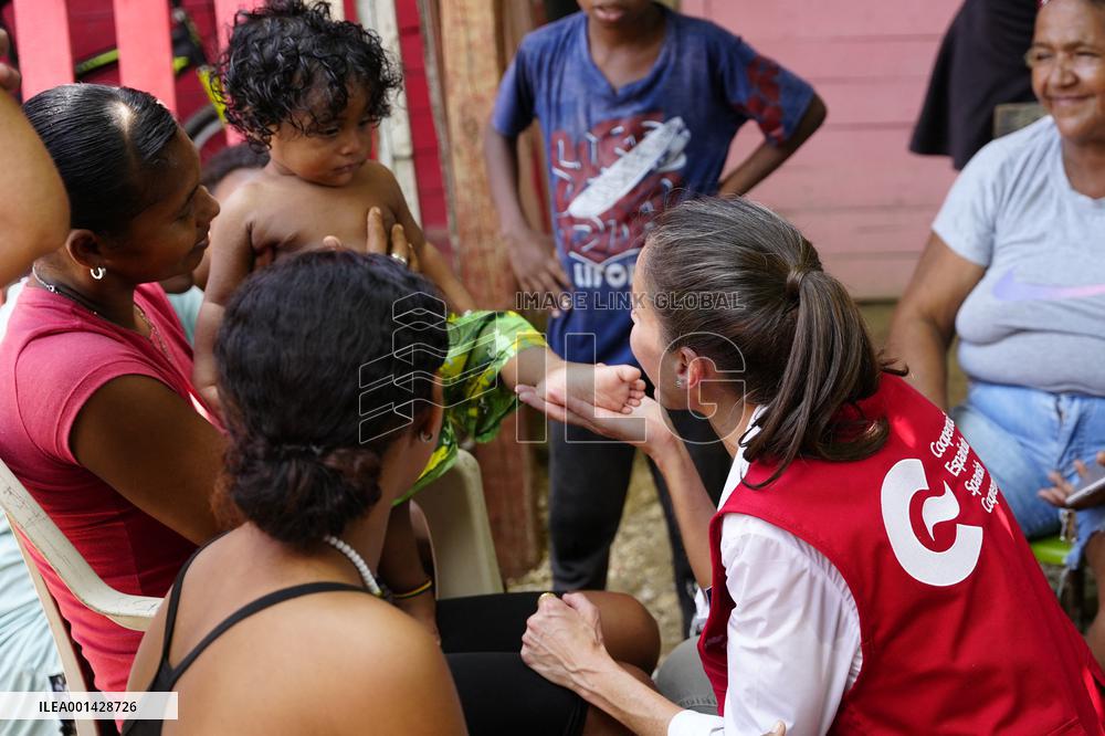 Queen Letizia Visits Colombia On A Cooperation Trip