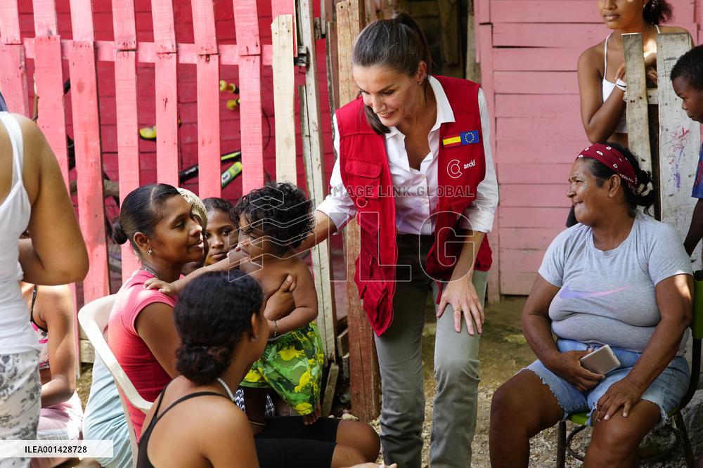 Queen Letizia Visits Colombia On A Cooperation Trip