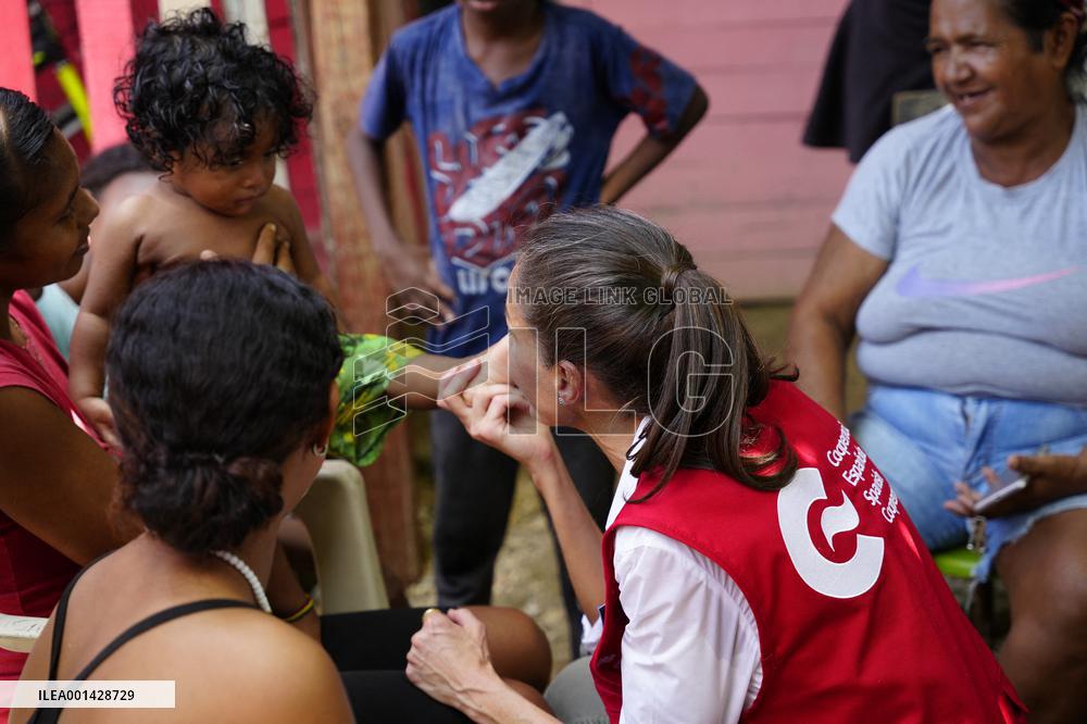 Queen Letizia Visits Colombia On A Cooperation Trip