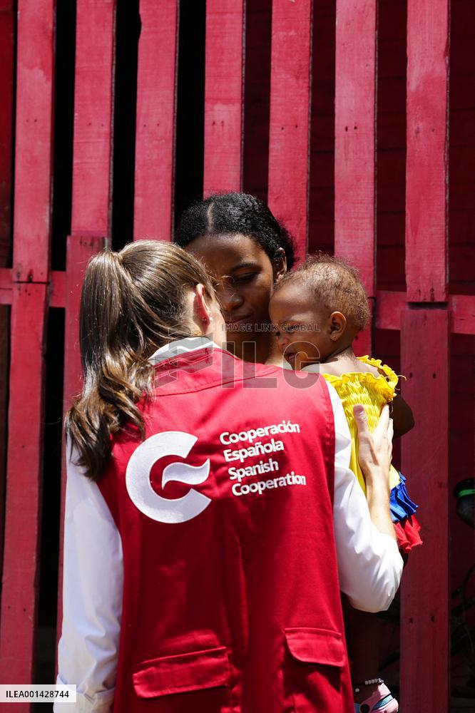 Queen Letizia Visits Colombia On A Cooperation Trip
