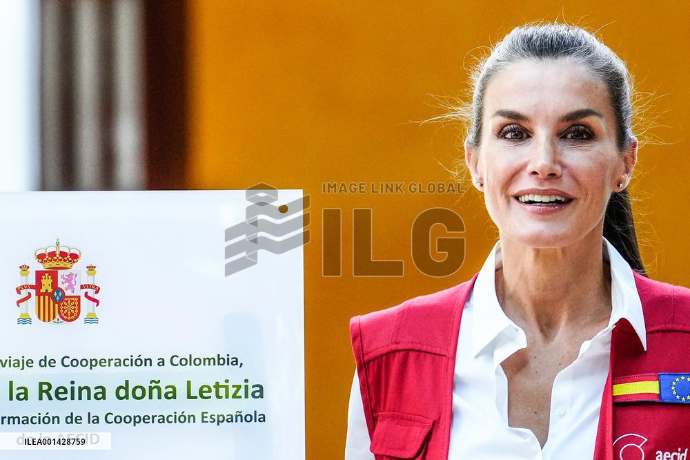 Queen Letizia Visits Colombia On A Cooperation Trip
