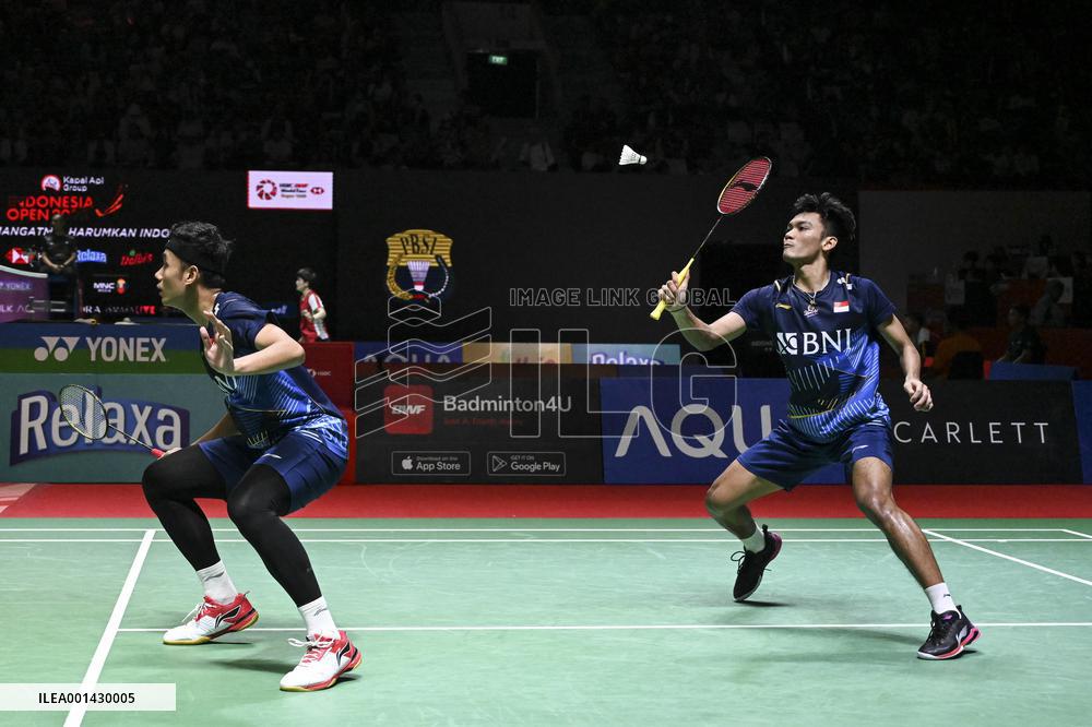 (SP)INDONESIA-JAKARTA-BADMINTON-INDONESIA OPEN 2023-MEN'S DOUBLES