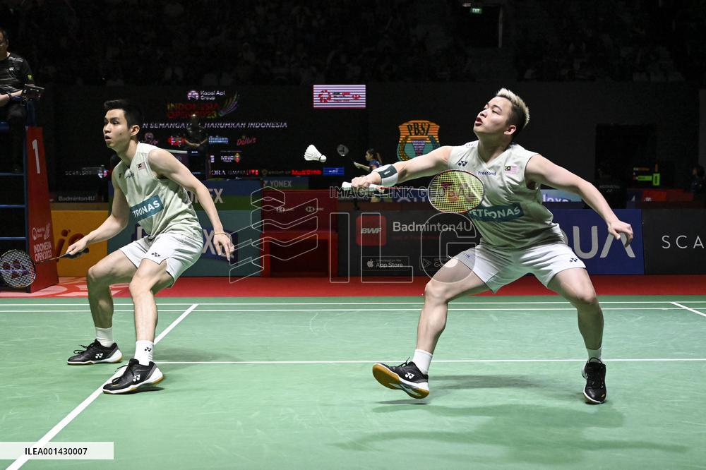 (SP)INDONESIA-JAKARTA-BADMINTON-INDONESIA OPEN 2023-MEN'S DOUBLES