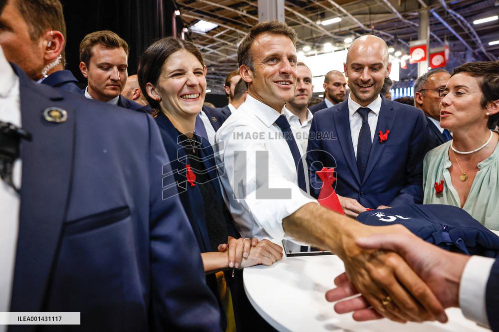 Emmanuel Macron Visits The Vivatech Exhibition - Paris