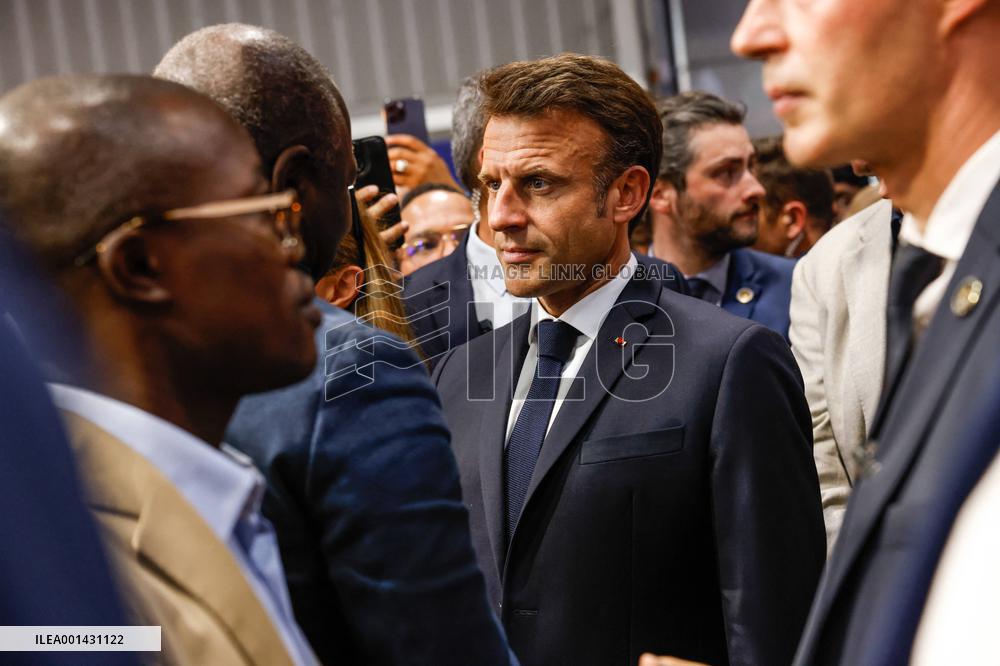 Emmanuel Macron Visits The Vivatech Exhibition - Paris