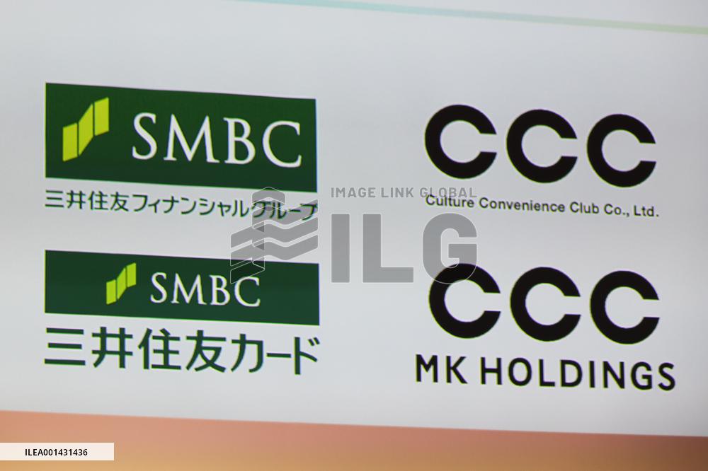 Sumitomo Mitsui FG, CCC Press Conference on New Point Service