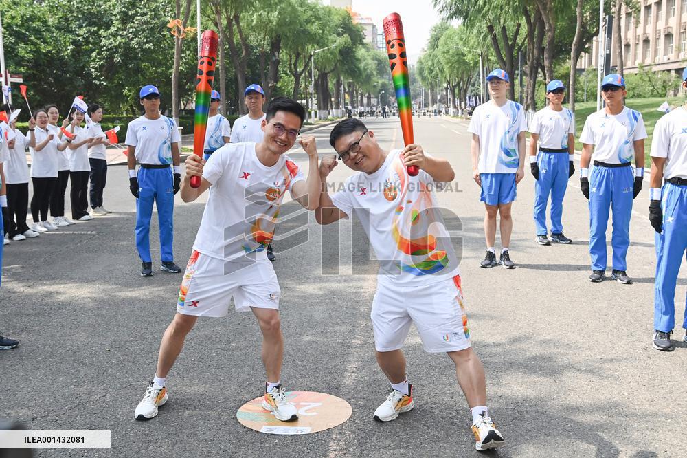 (SP)CHINA-HARBIN-WORLD UNIVERSITY GAMES-TORCH RELAY (CN)