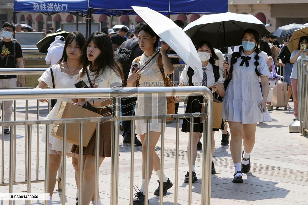 Hot weather in China