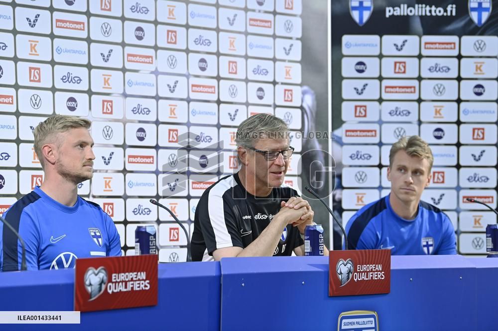 UEFA Euro 2024 qualifications - Team Finland international press conference