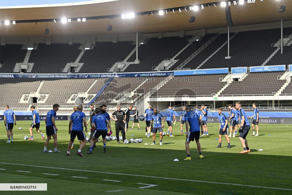 UEFA Euro 2024 qualifications - Team Finland practice session