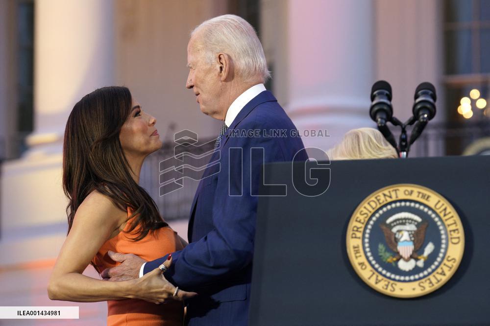 Joe Biden with Eva Longoria - Washington