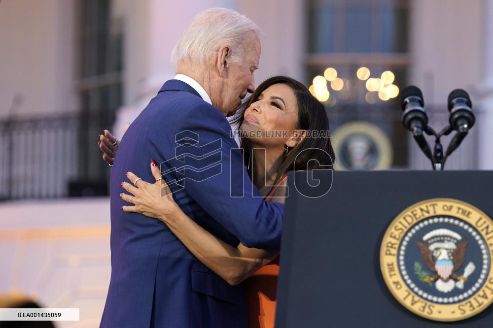 Joe Biden with Eva Longoria - Washington