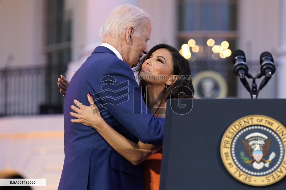 Joe Biden with Eva Longoria - Washington