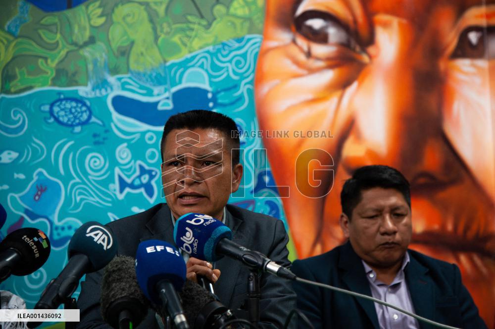 Search Group Of 4 Children Missing In The Amazon Rain Forest Press Conference - Bogota