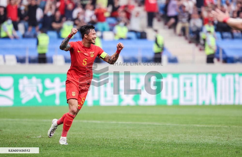 (SP)CHINA-DALIAN-FOOTBALL-INTERNATIONAL FRIENDLY-CHINA VS MYANMAR (CN)