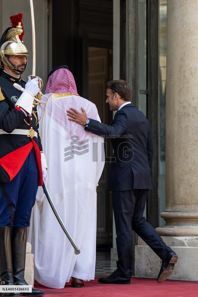 French President Meets Saudi Crown Prince - Paris