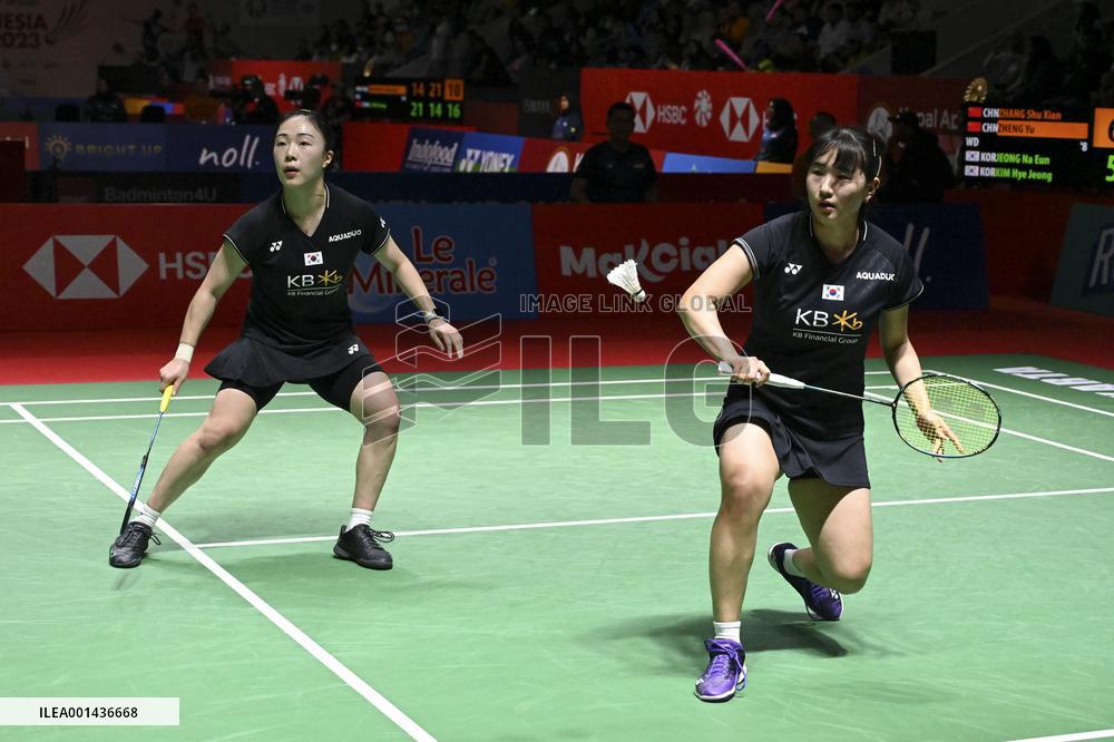 (SP)INDONESIA-JAKARTA-BADMINTON-INDONESIA OPEN 2023-WOMEN'S DOUBLES