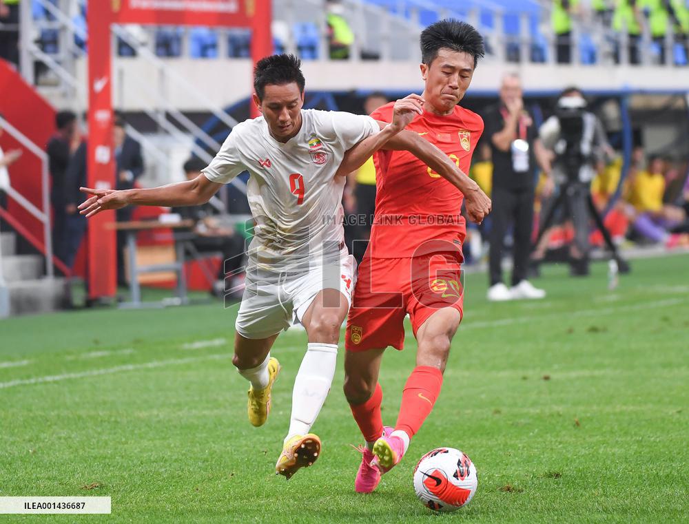 (SP)CHINA-DALIAN-FOOTBALL-INTERNATIONAL FRIENDLY-CHINA VS MYANMAR (CN)