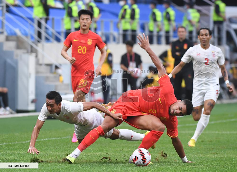 (SP)CHINA-DALIAN-FOOTBALL-INTERNATIONAL FRIENDLY-CHINA VS MYANMAR (CN)