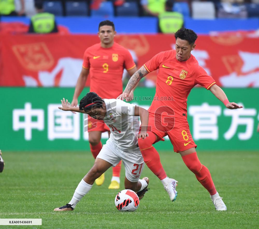 (SP)CHINA-DALIAN-FOOTBALL-INTERNATIONAL FRIENDLY-CHINA VS MYANMAR (CN)