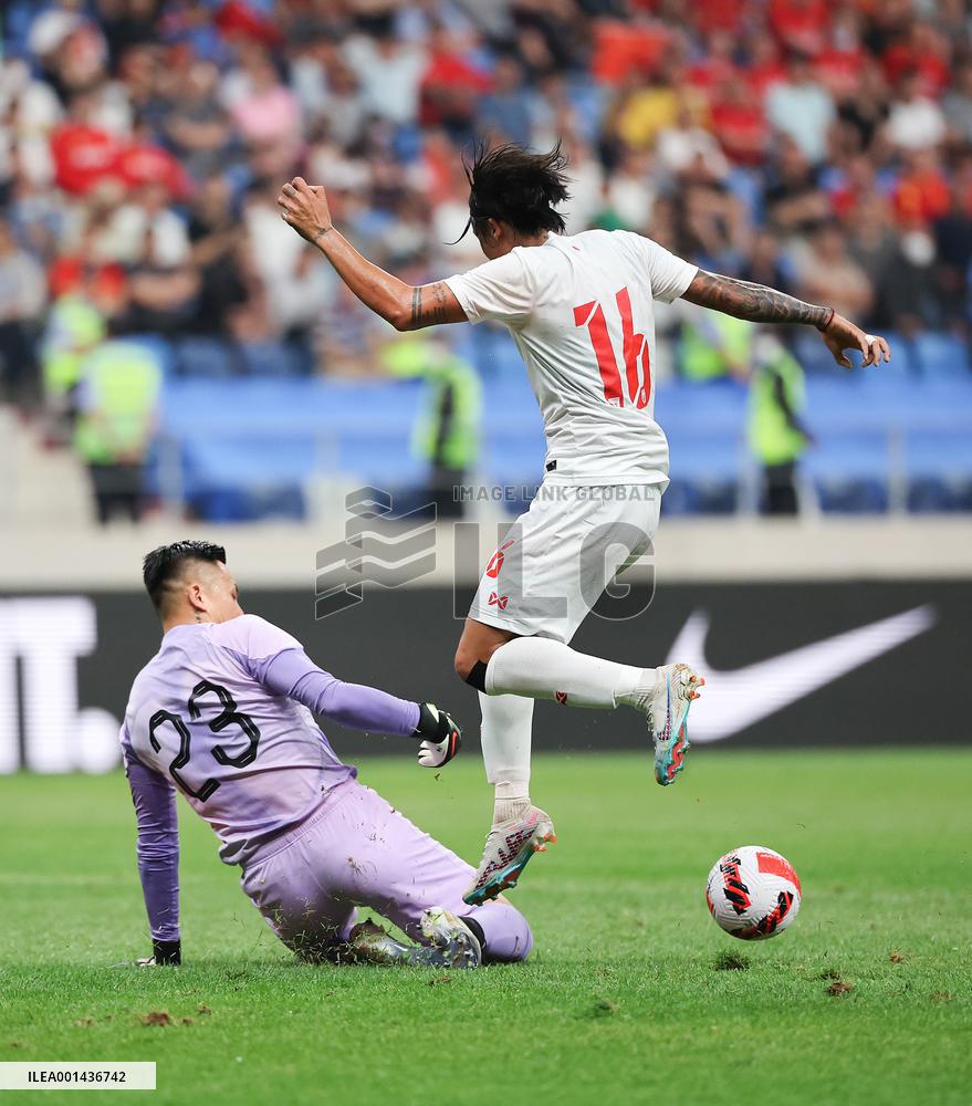 (SP)CHINA-DALIAN-FOOTBALL-INTERNATIONAL FRIENDLY-CHINA VS MYANMAR (CN)