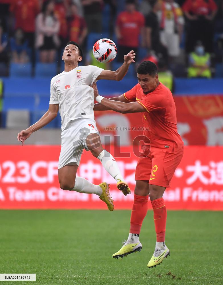 (SP)CHINA-DALIAN-FOOTBALL-INTERNATIONAL FRIENDLY-CHINA VS MYANMAR (CN)