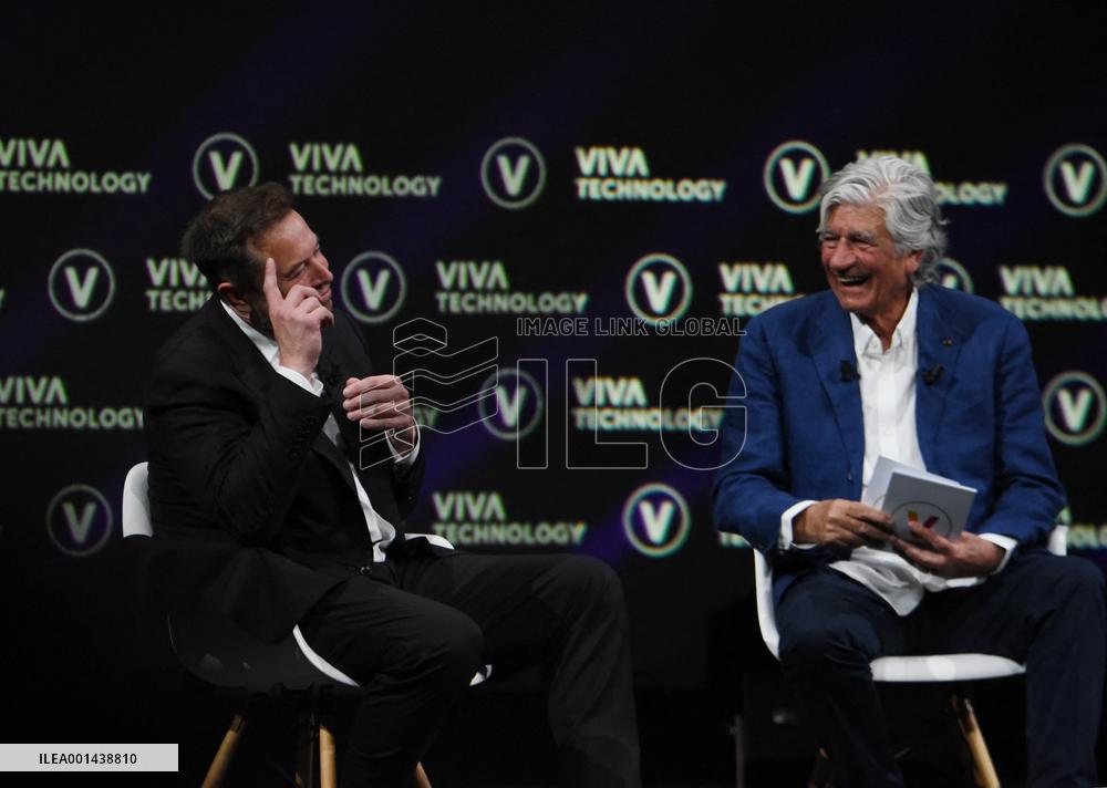 Elon Musk At The Viva Technology 2023 Fair - Paris