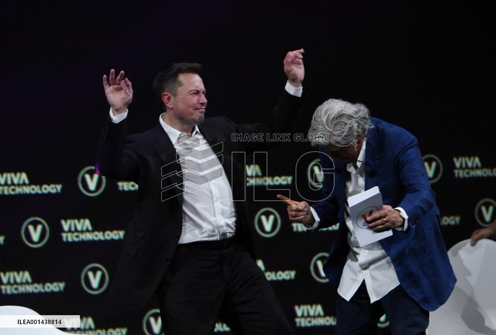 Elon Musk At The Viva Technology 2023 Fair - Paris