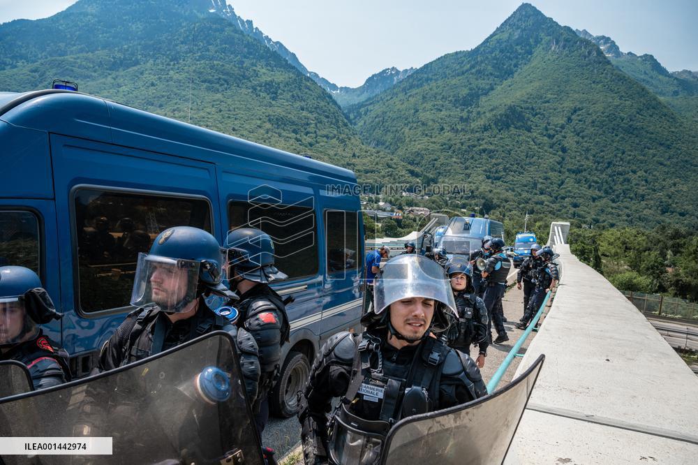 Protest Against The Lyon-Turin Line In Saint-Jean-de-Maurienne
