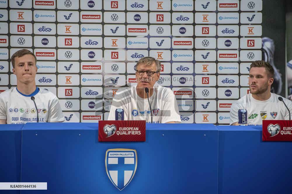 UEFA Euro 2024 qualifications - Team Finland international press conference