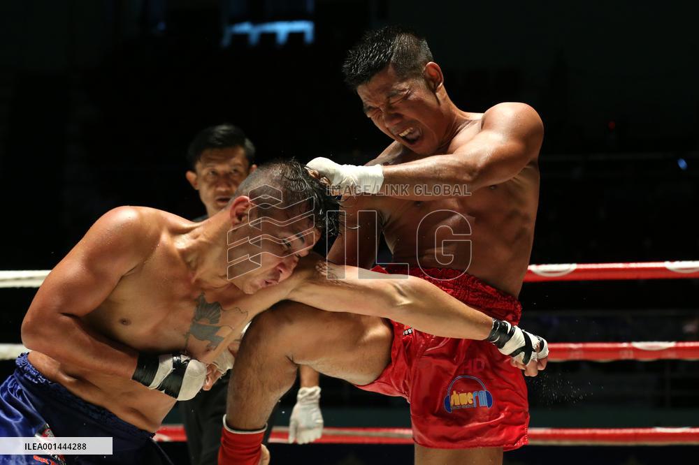 (SP)MYANMAR-YANGON-BOXING-TRADITIONAL BOXING COMPETITION