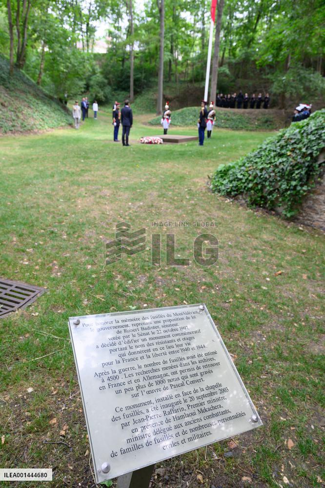 83rd anniversary of the Appeal of 18 June at Mont Valerien - Suresnes